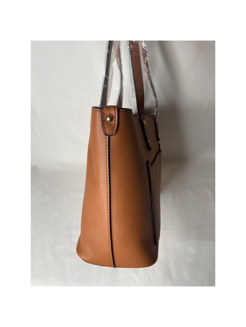 Mondani Loren Large Tote Handbag Brown NWT - Picture 5 of 8